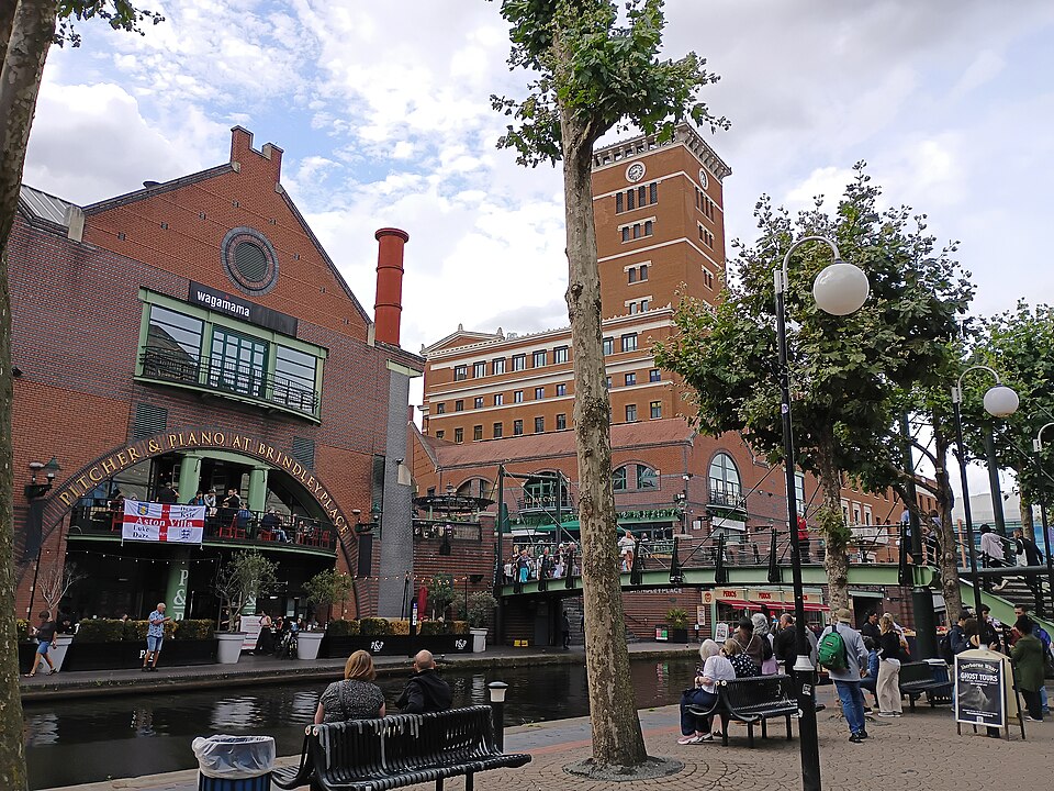 Brindleyplace Canalside Birmingham England