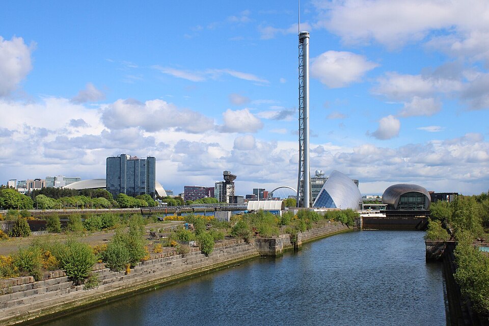 Some Glasgow landmarks beside the River Clyde