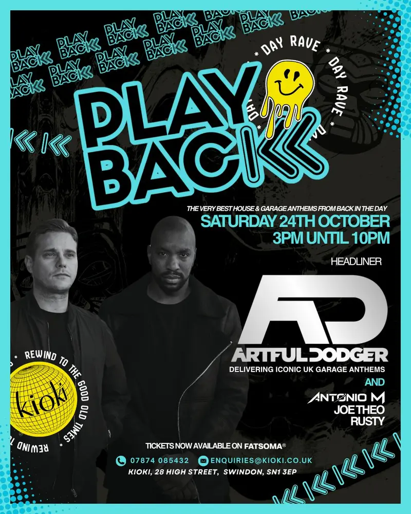 Playback Day Rave: ARTFUL DODGER