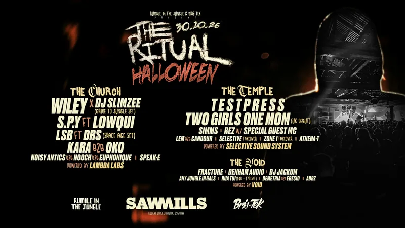 Rumble in the Jungle: THE RITUAL, Halloween Bristol poster