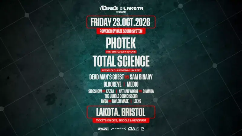 Alternate Presents Photek & Total Science
