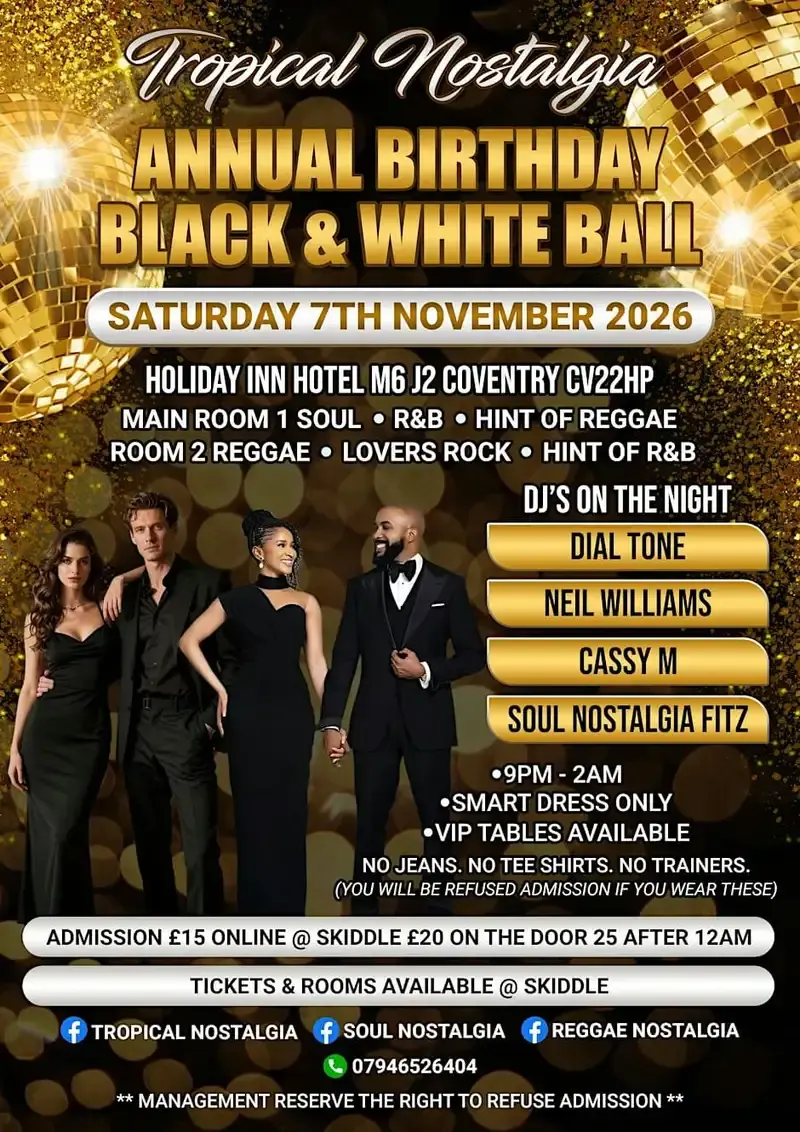 The Annual Tropical Nostalgia Black & White Ball